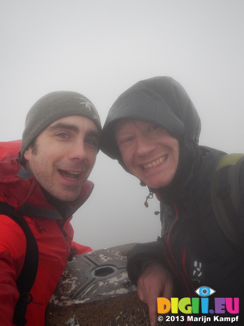 DSCN0253 Wouko and Marijn on top of Penygadair, Cader Idris